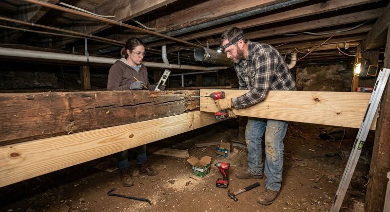 Basement Joist Repair in Conroe, TX