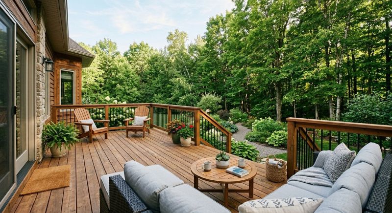 Cedar Deck Installation in Boston, MA
