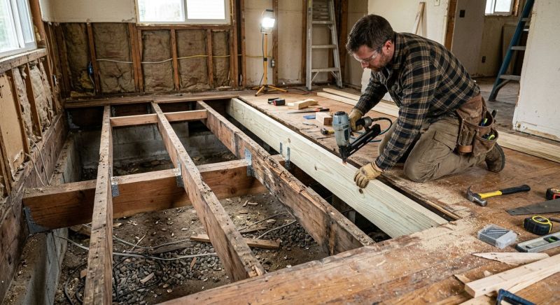 Floor Framing Repair in Kansas City, KS