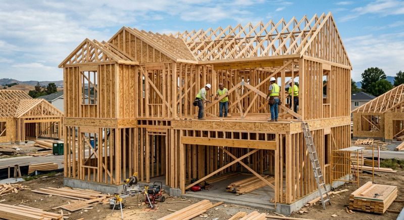 Shop Framing in Conroe, TX