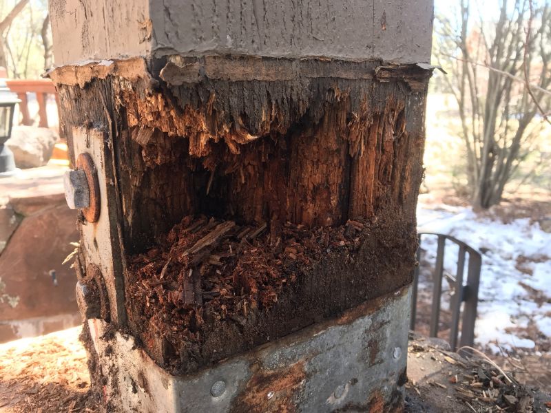 Damaged Terrace Posts